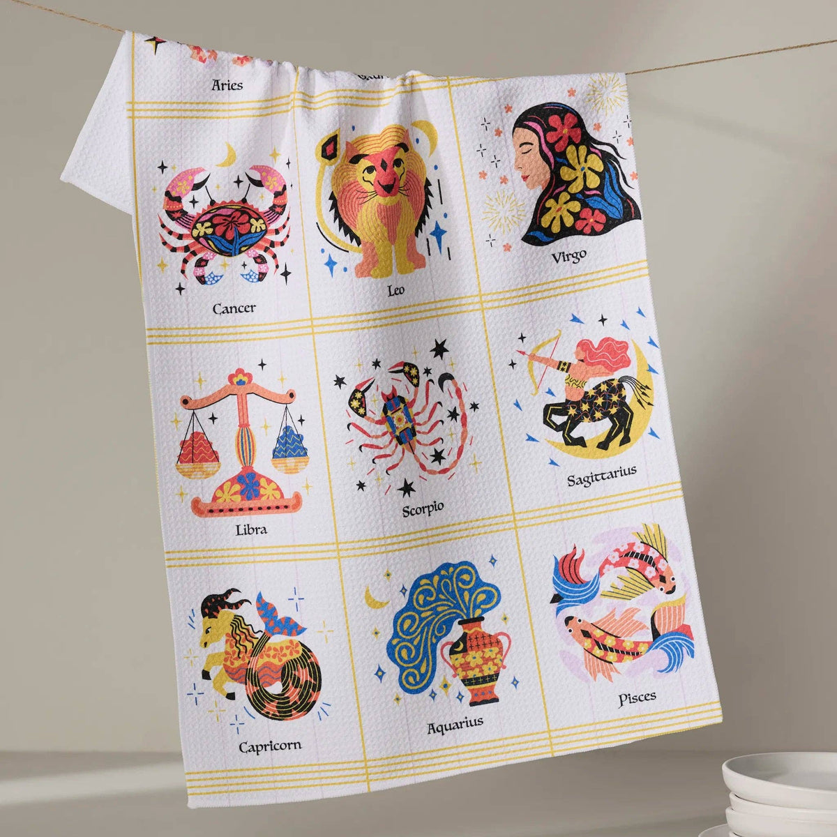 Cosmic Harmony Tea Towel