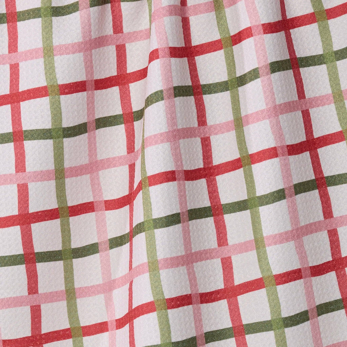 Festive Plaid Tea Towel