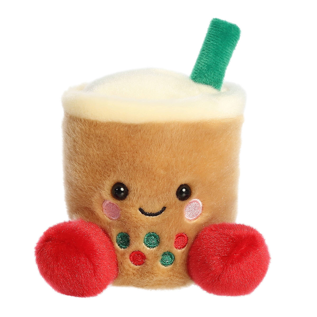 Plush Chewy Festive Tea Boba Palm Pal