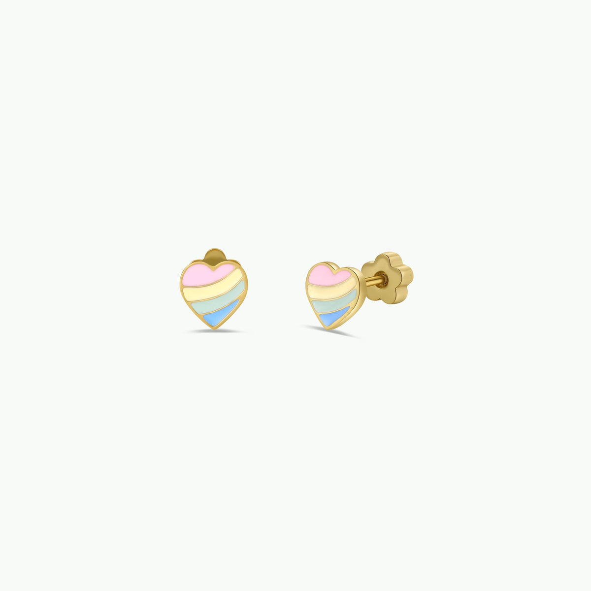 High-quality, hypoallergenic earrings are made for kids with sensitive ears and can be worn 24/7. Designed for kids but cute enough for grown-ups too!
Details:
Post Length: 10mm
Post Size: 20 gauge, .8mm
Flat screw back
Waterproof and can be worn in the pool and bath
Poke-free back
Surgical grade stainless steel
18K gold plated
Lead, copper & nickel free
Enamel