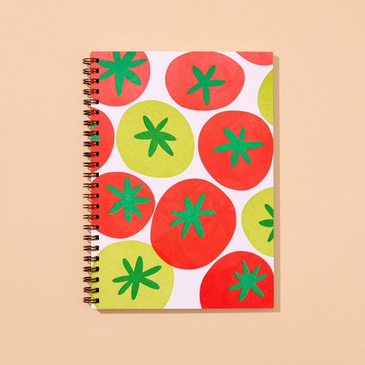 Tomato Garden Letterpress A5 Spiral Notebook