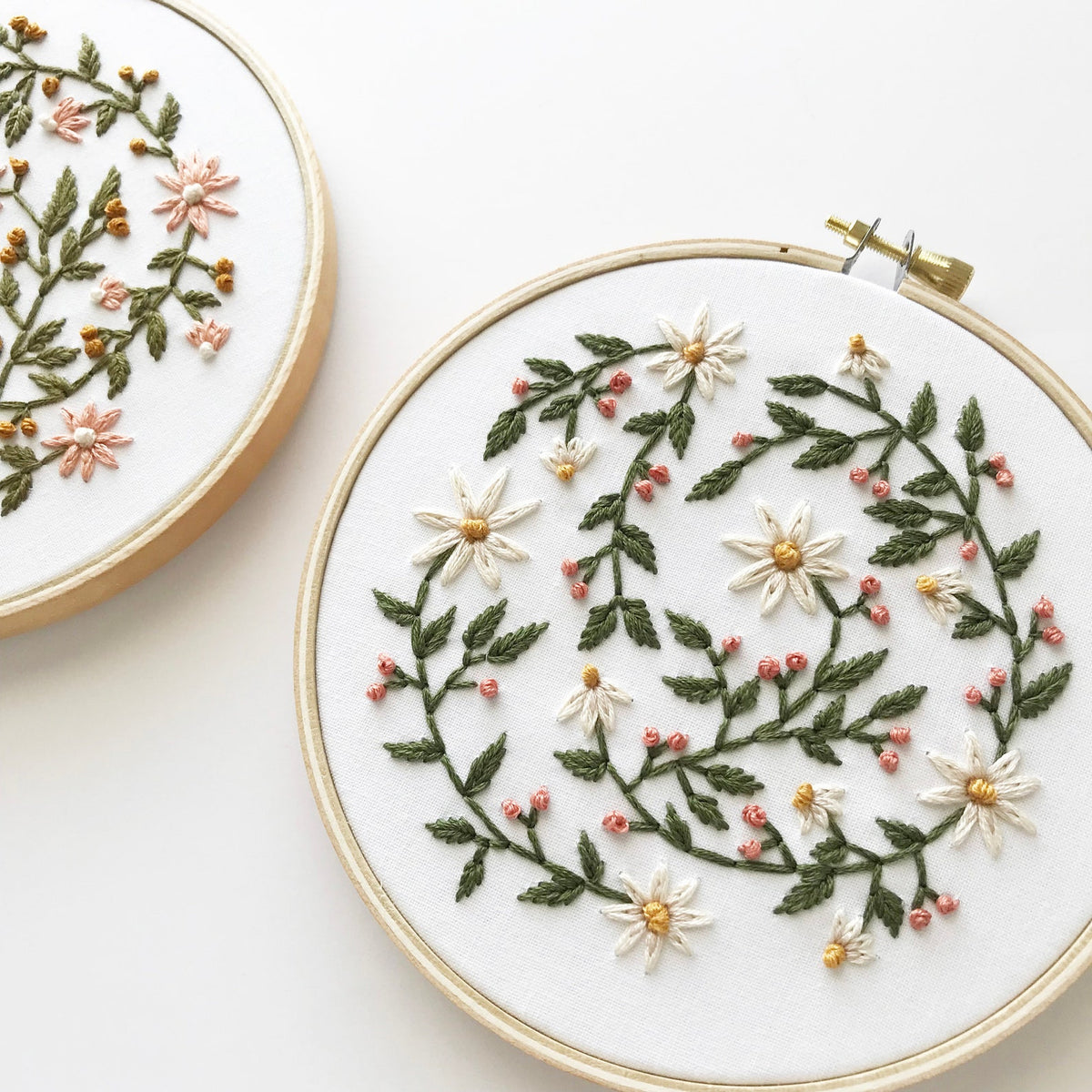 Daisy Floral Embroidery Kit