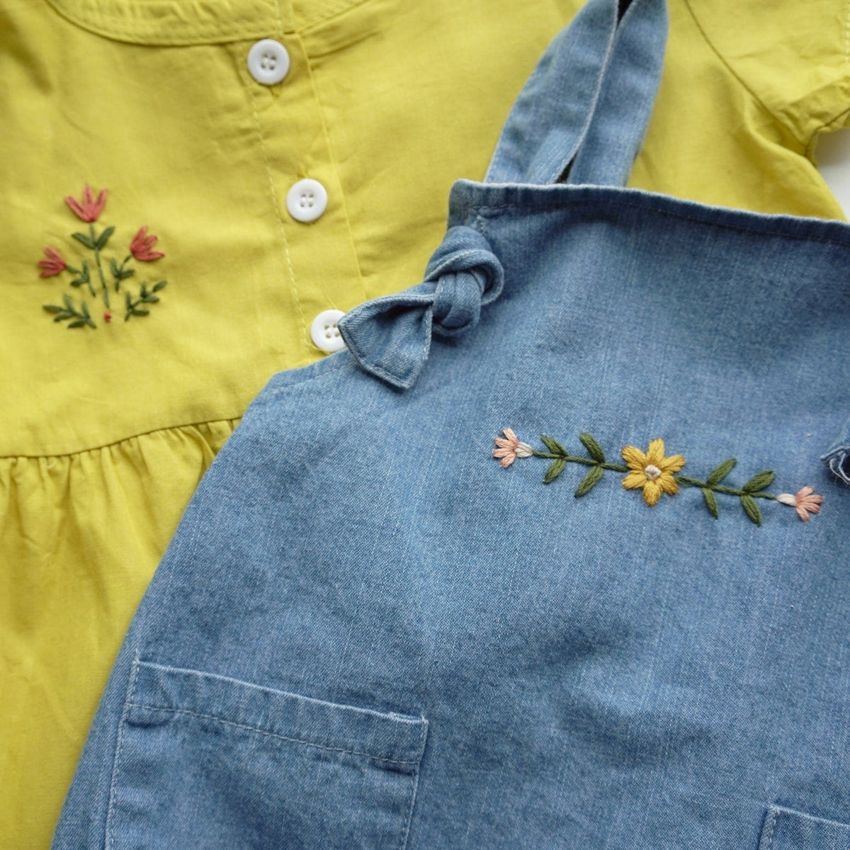 Folk Floral Embroidery Stick and Stitch