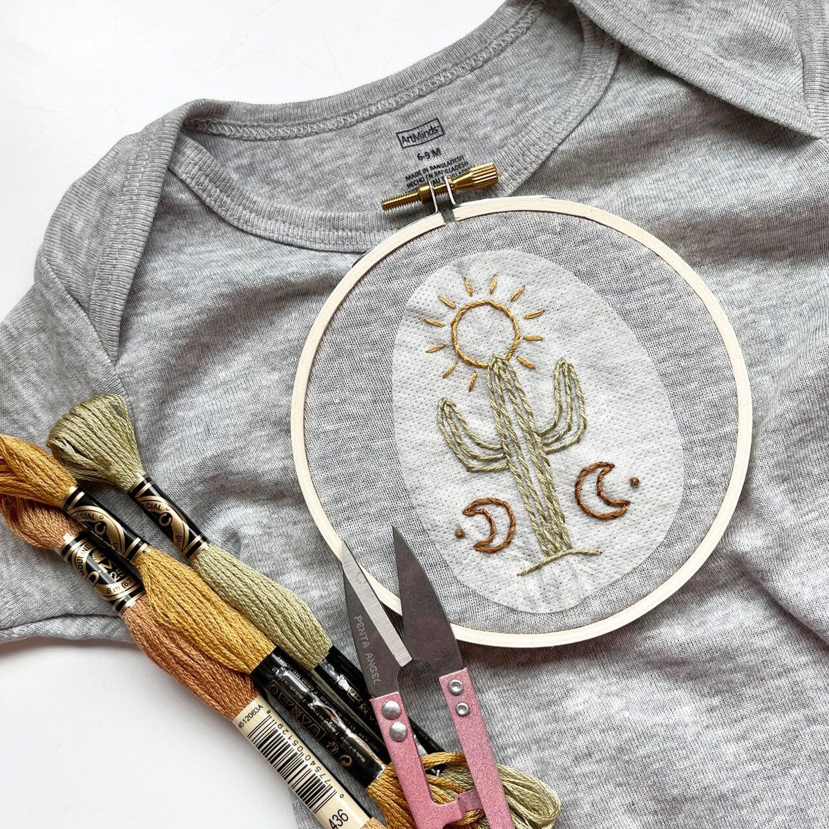 Desert Embroidery Stick and Stitch