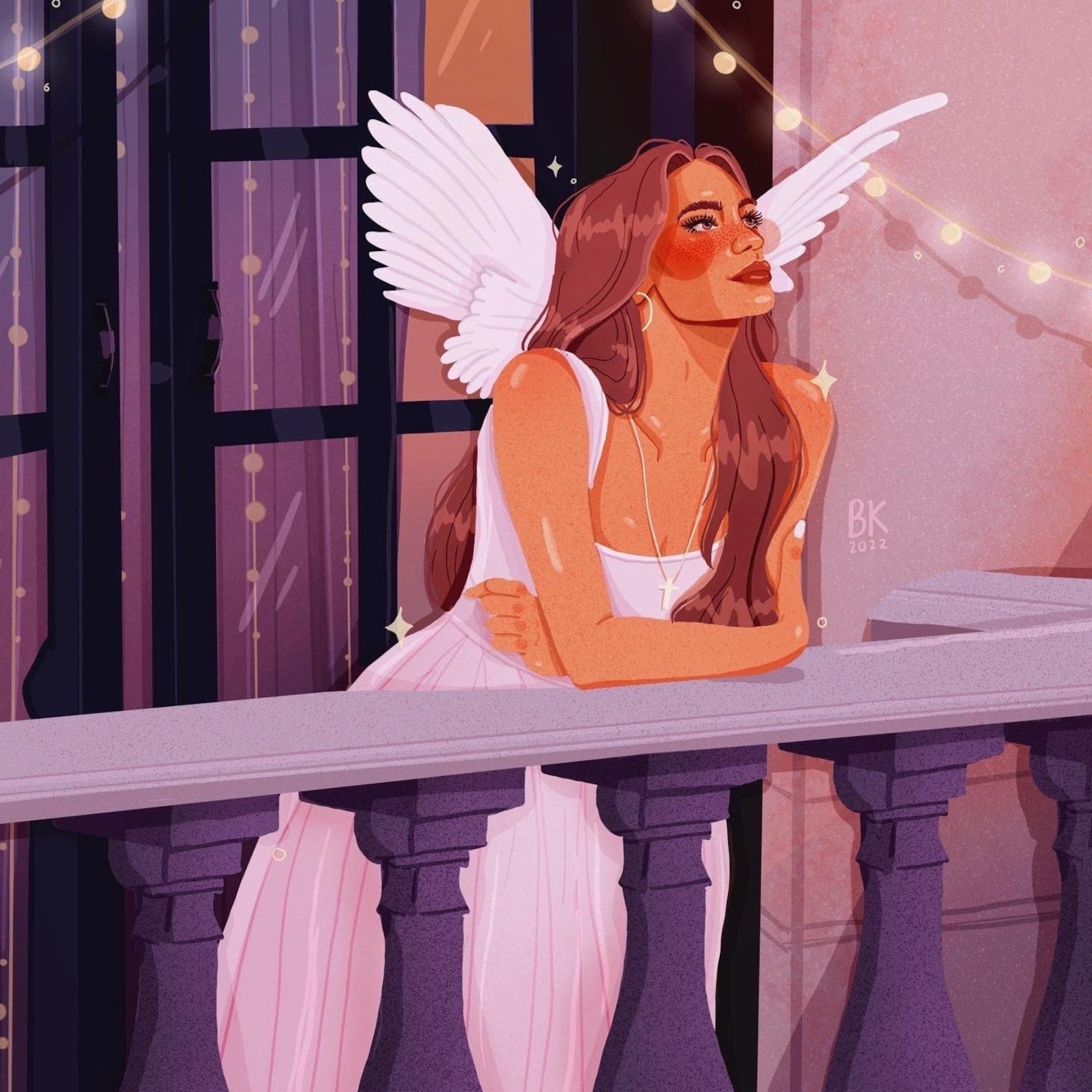 Juliet art print by Brittany Keller. Printed on silk cover paper 