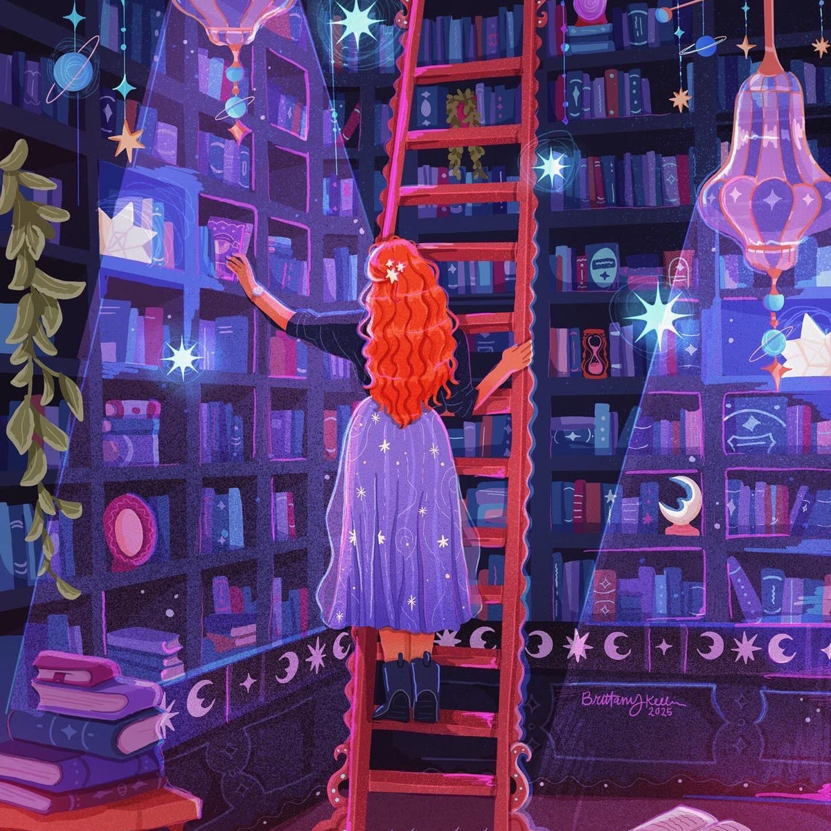 Celestial Library Print