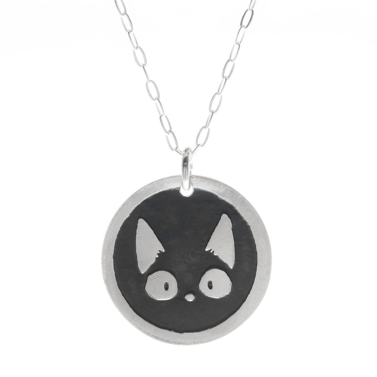 Cat Round Necklace - The Bearded Jeweler