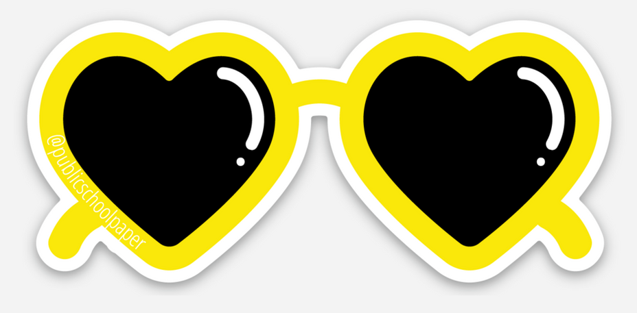 Sunglasses Vinyl Sticker - Public School Paper Co.