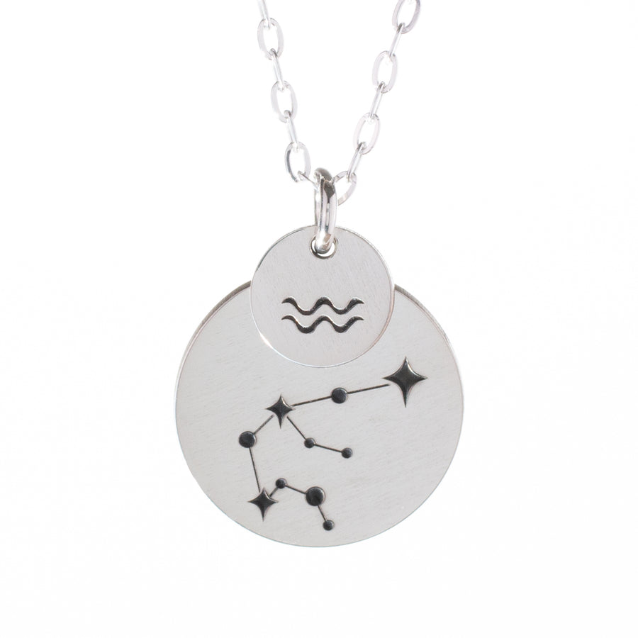 Layered Zodiac Constellation Necklace - DarkStar Jewelry
