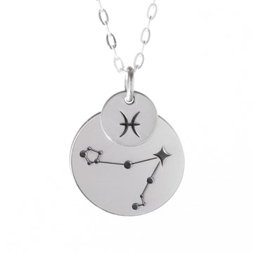 Layered Zodiac Constellation Necklace - DarkStar Jewelry