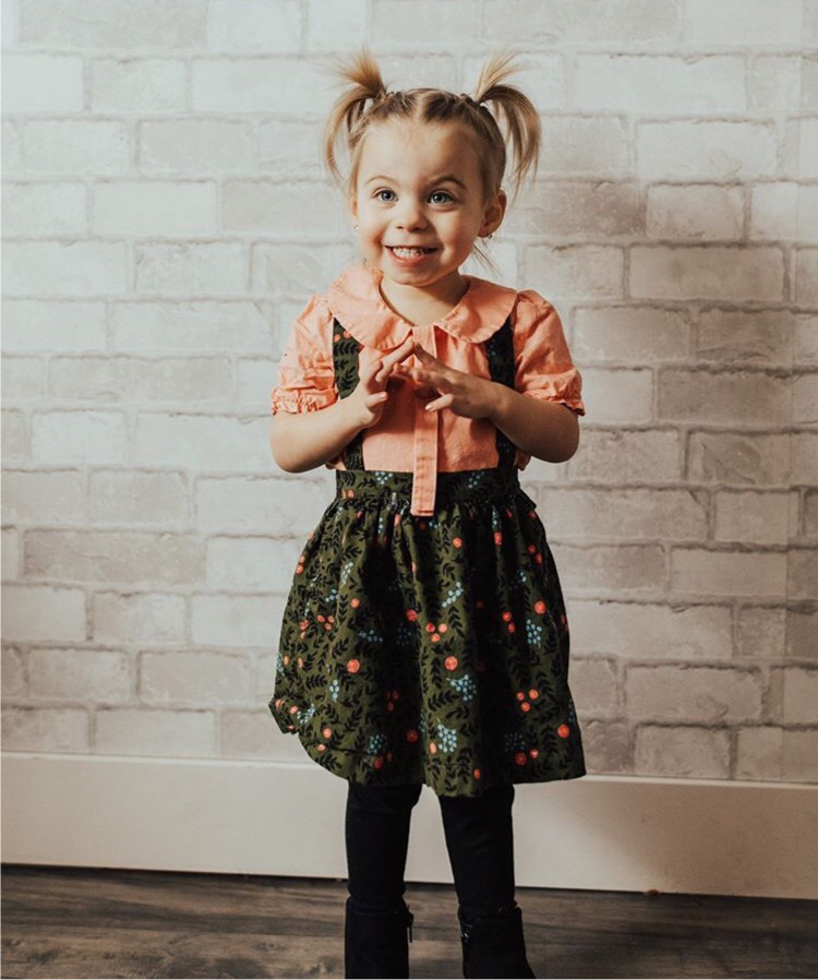 The Sylvie Peter Pan Collar Top - Flamingo Stars - SALE