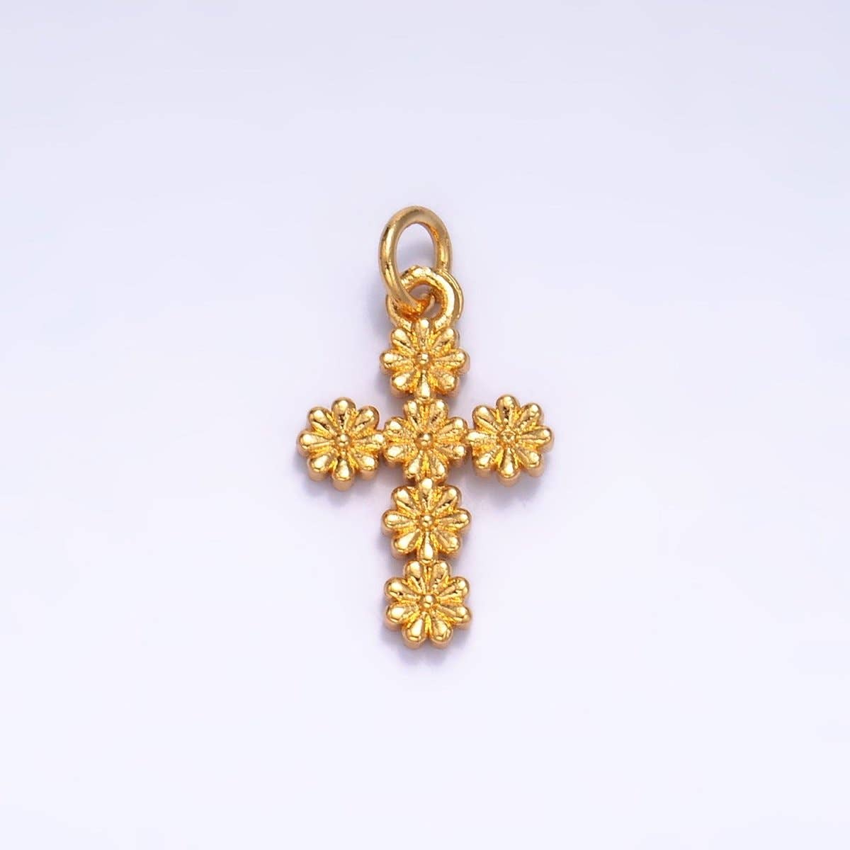 Daisy Cross Charm