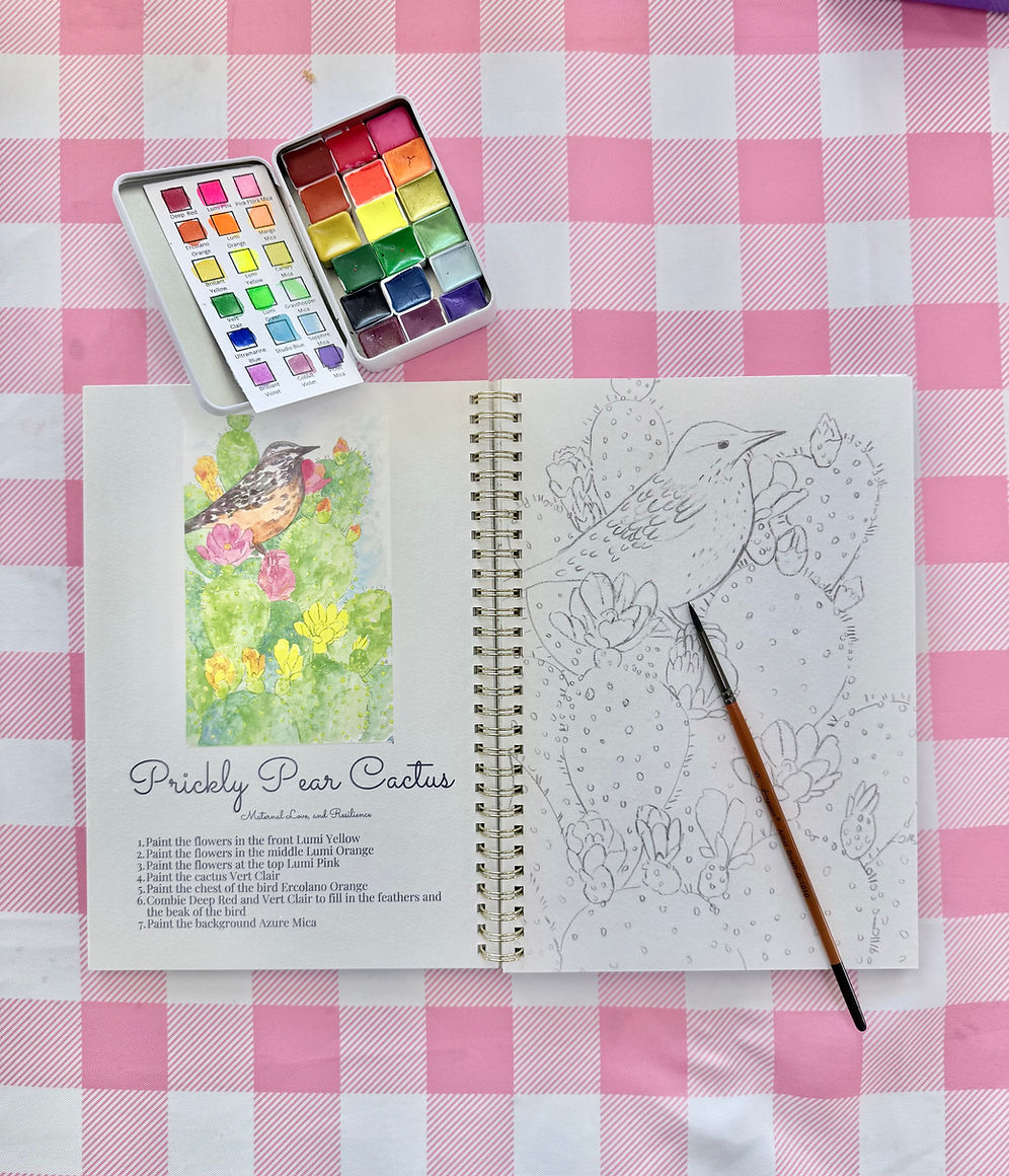 Wildflowers Watercolor Painting Book