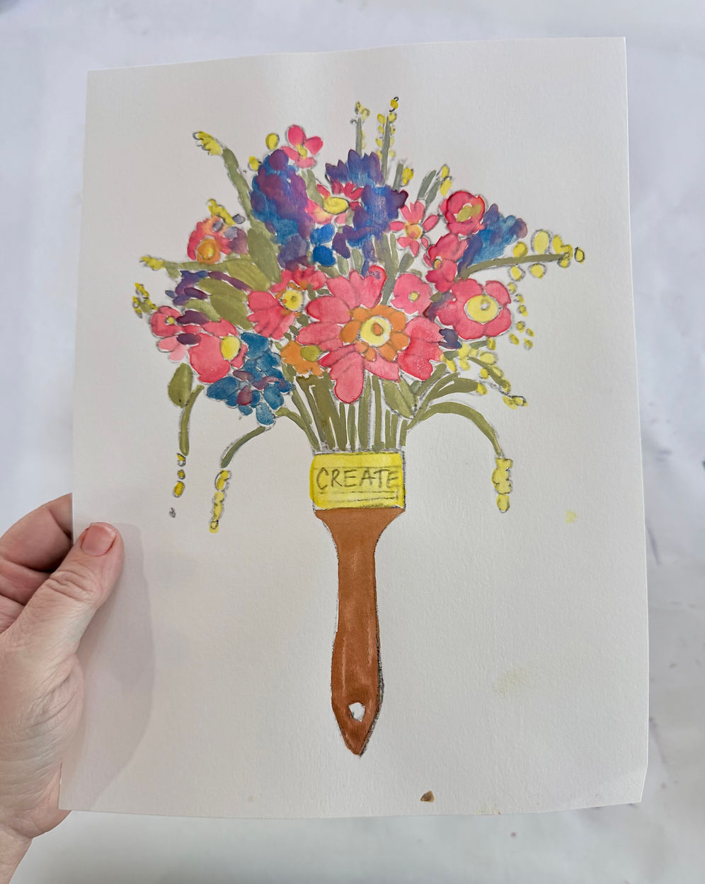 Floral Paintbrush Painting Kit
