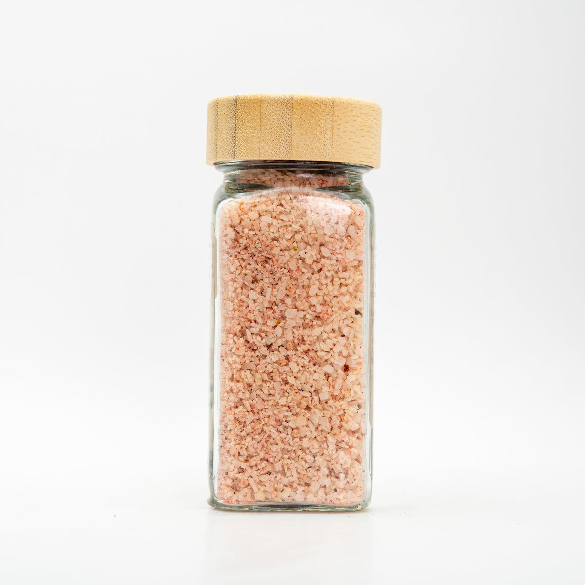 Unlabeled salt jar to see salt color and texture. 