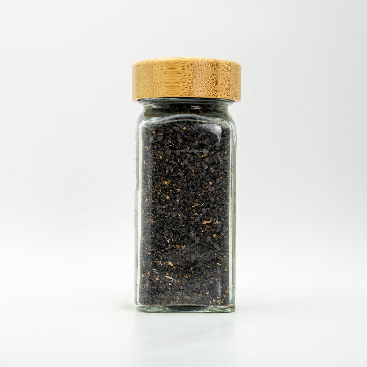 unlabeled glass salt jar. 