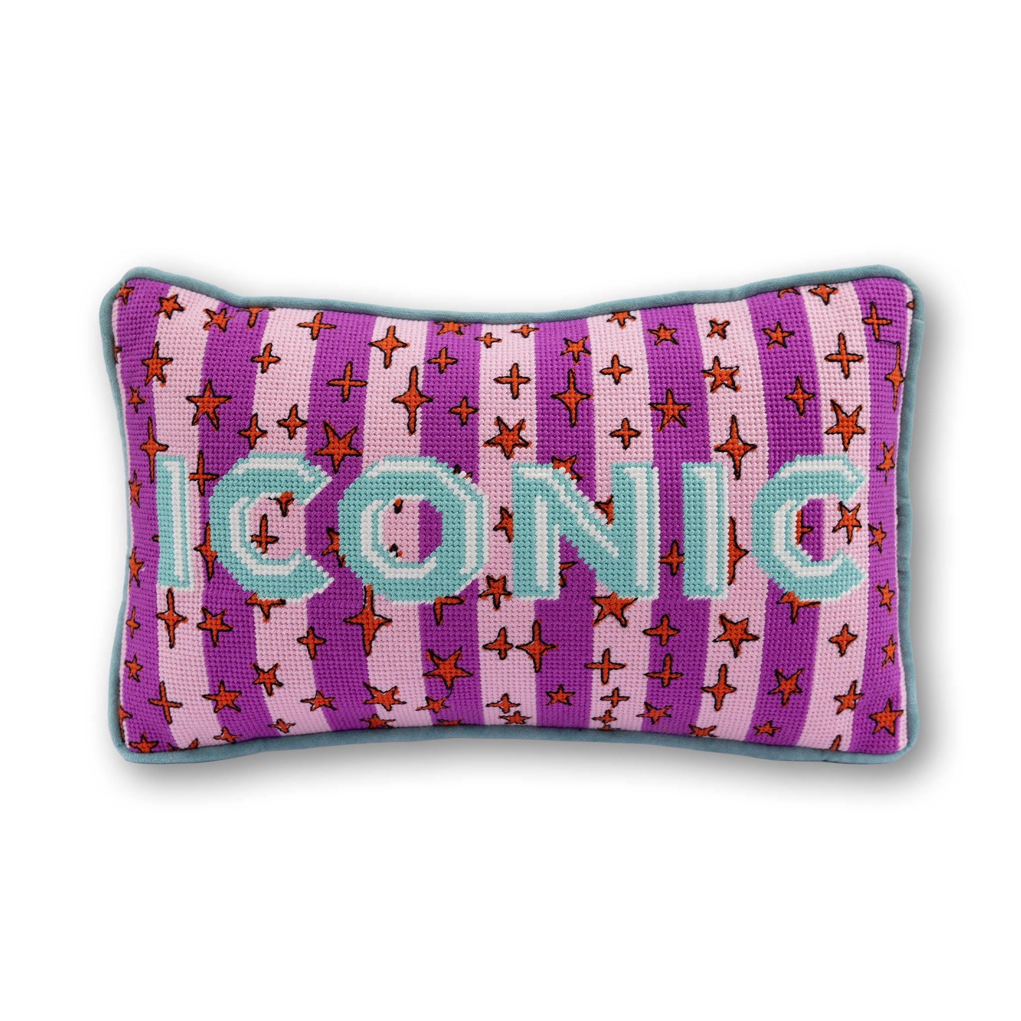 Iconic Needlepoint Pillow