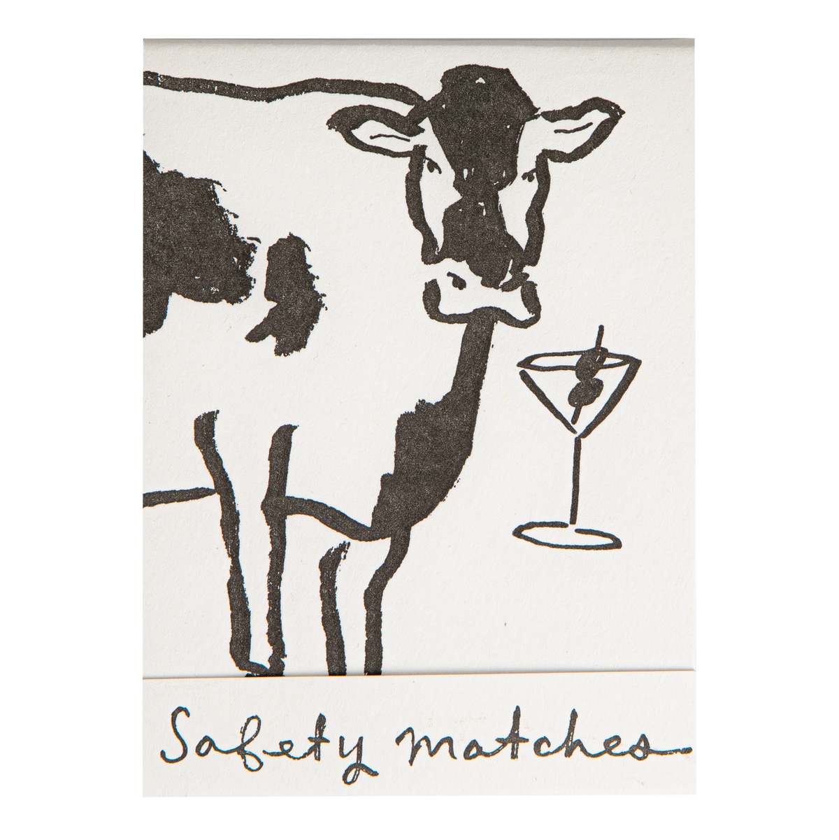 Cow Martini Matchbook