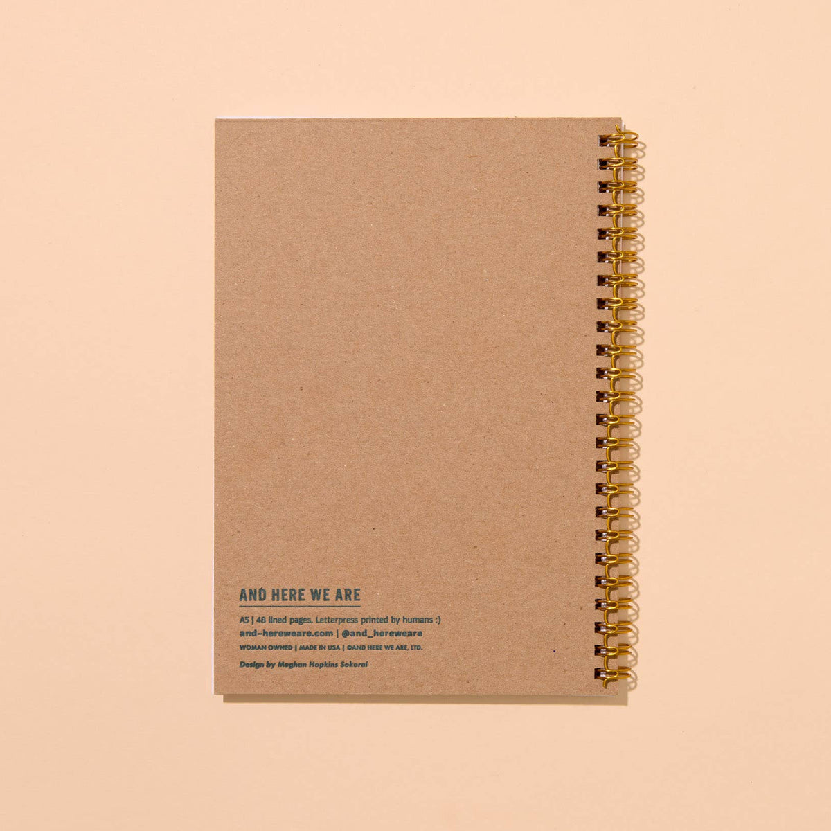 Tomato Garden Letterpress A5 Spiral Notebook