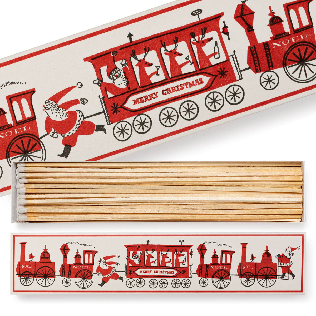 Train Christmas Long Safety Matches