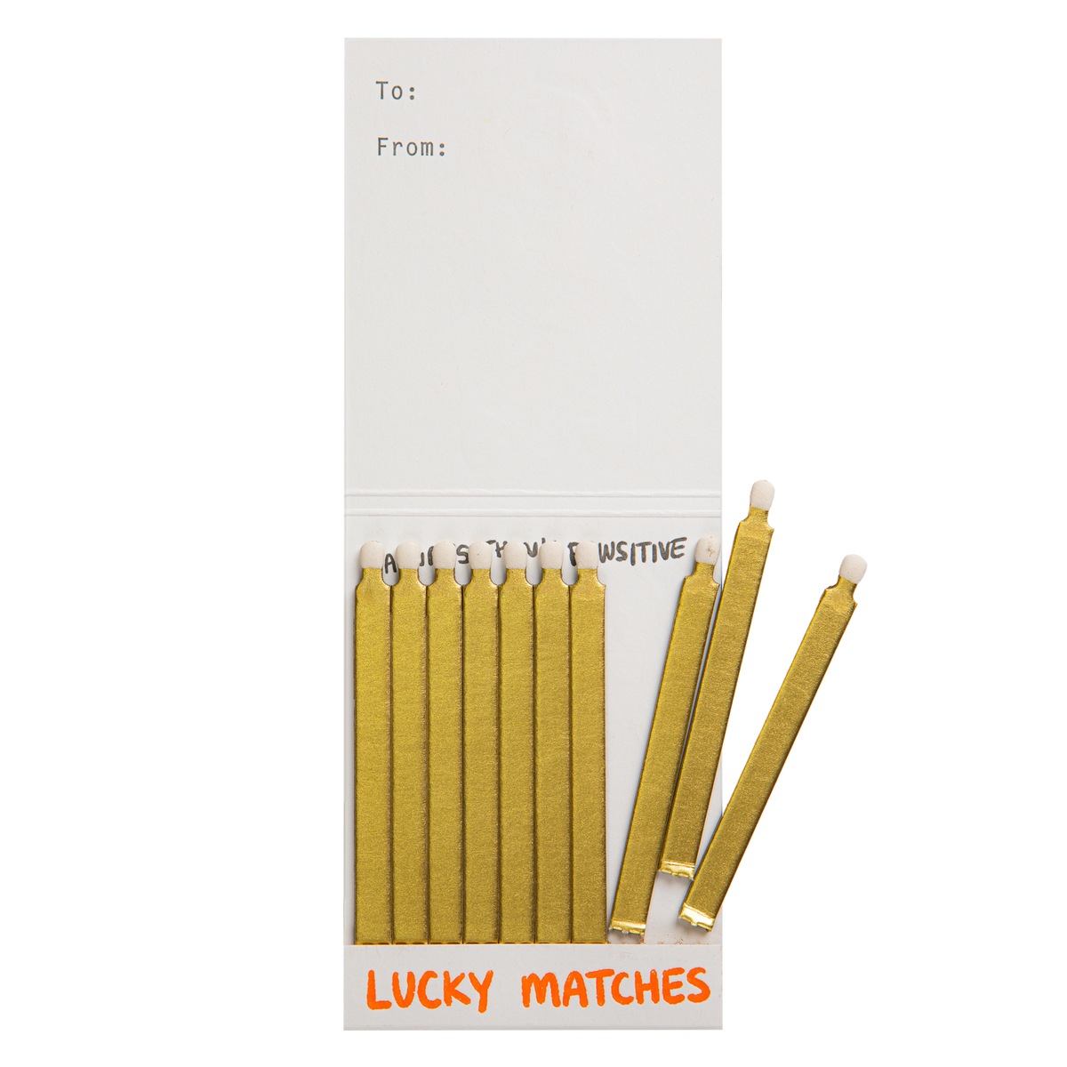 Good Luck Cat Matchbook