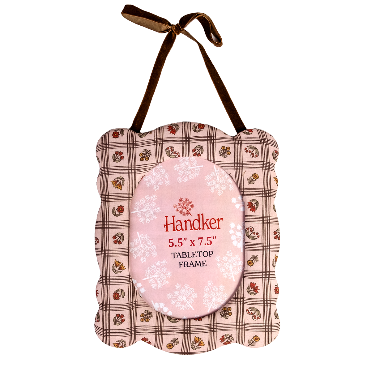 Laura Pink 8"x10" Fabric Desktop Frame