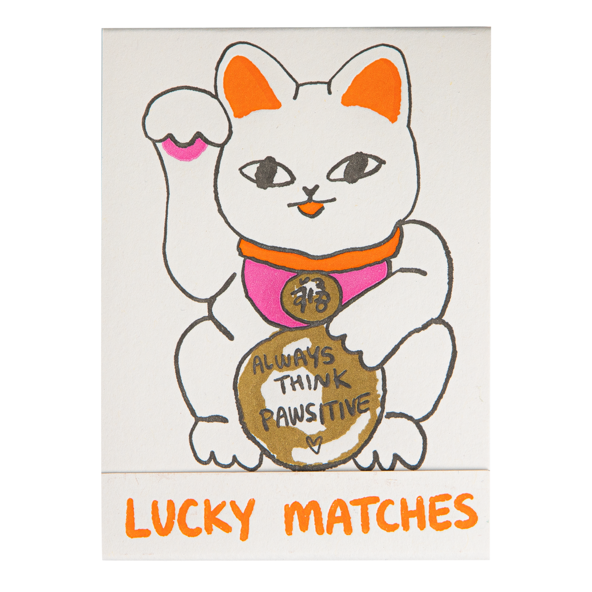 Good Luck Cat Matchbook