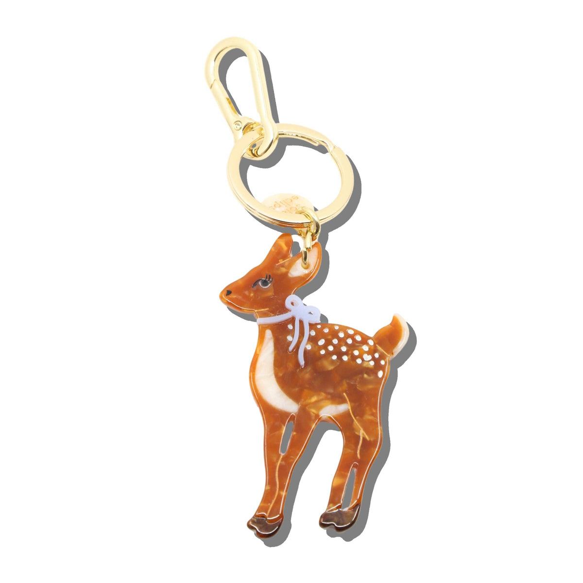 Hand-painted Fawn Bag Charm + Keychain  