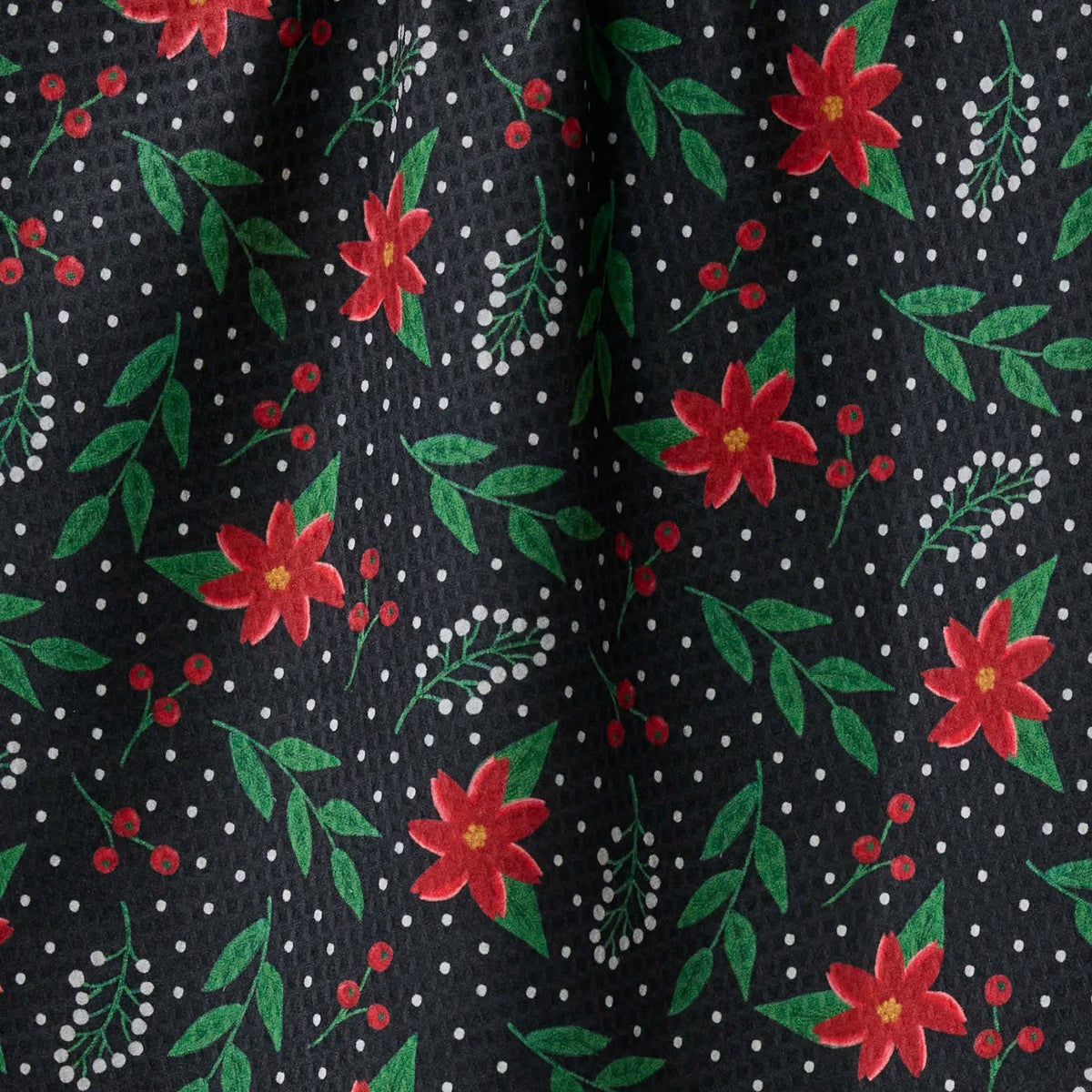 Winter Bloom Luxe Kitchen Towel