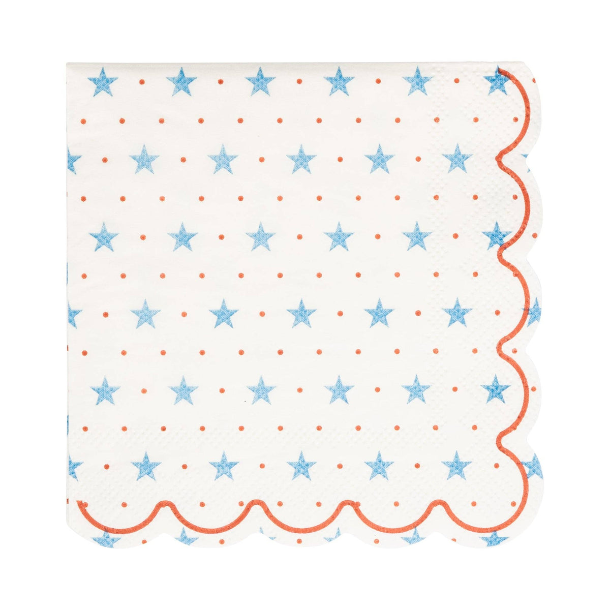 Wow your guests with our Hamptons Petite Stars Cocktail Napkins. These paper napkins feature charming blue stars and a scalloped edge, perfect for adding a touch of fun to any party. Get ready to entertain in style!

Details:

includes 24 paper napkins
5" x 5" 3 sets of napkins make 1 pack