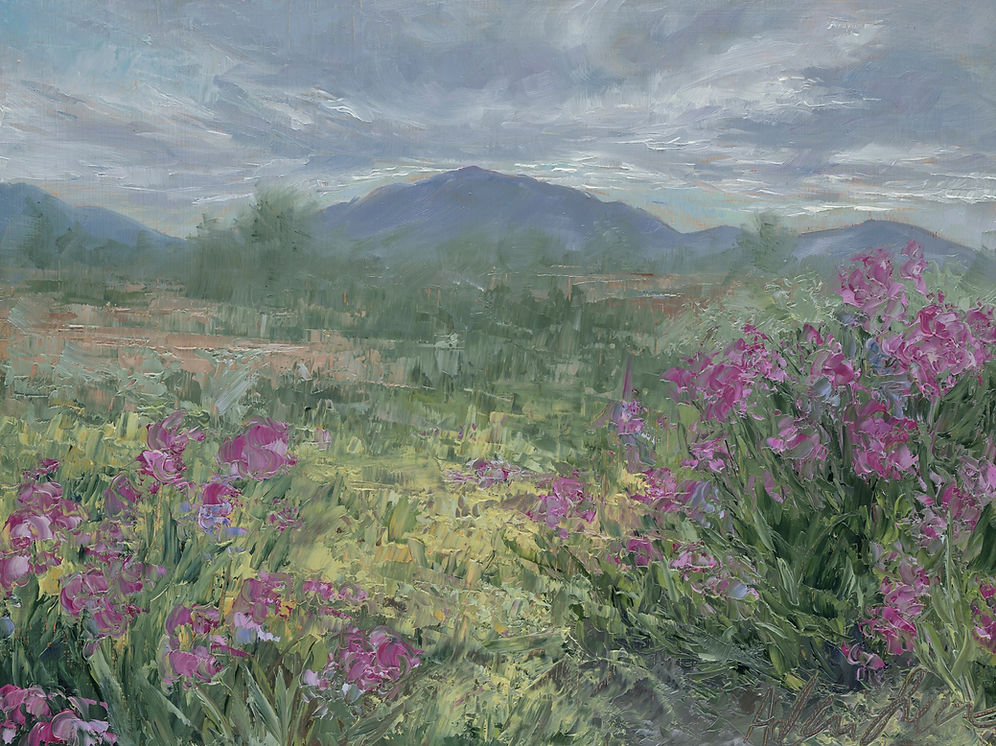 Magenta Wildflowers Print