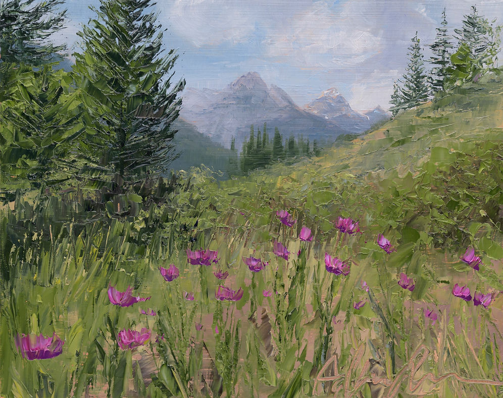 Teton Thistles Print
