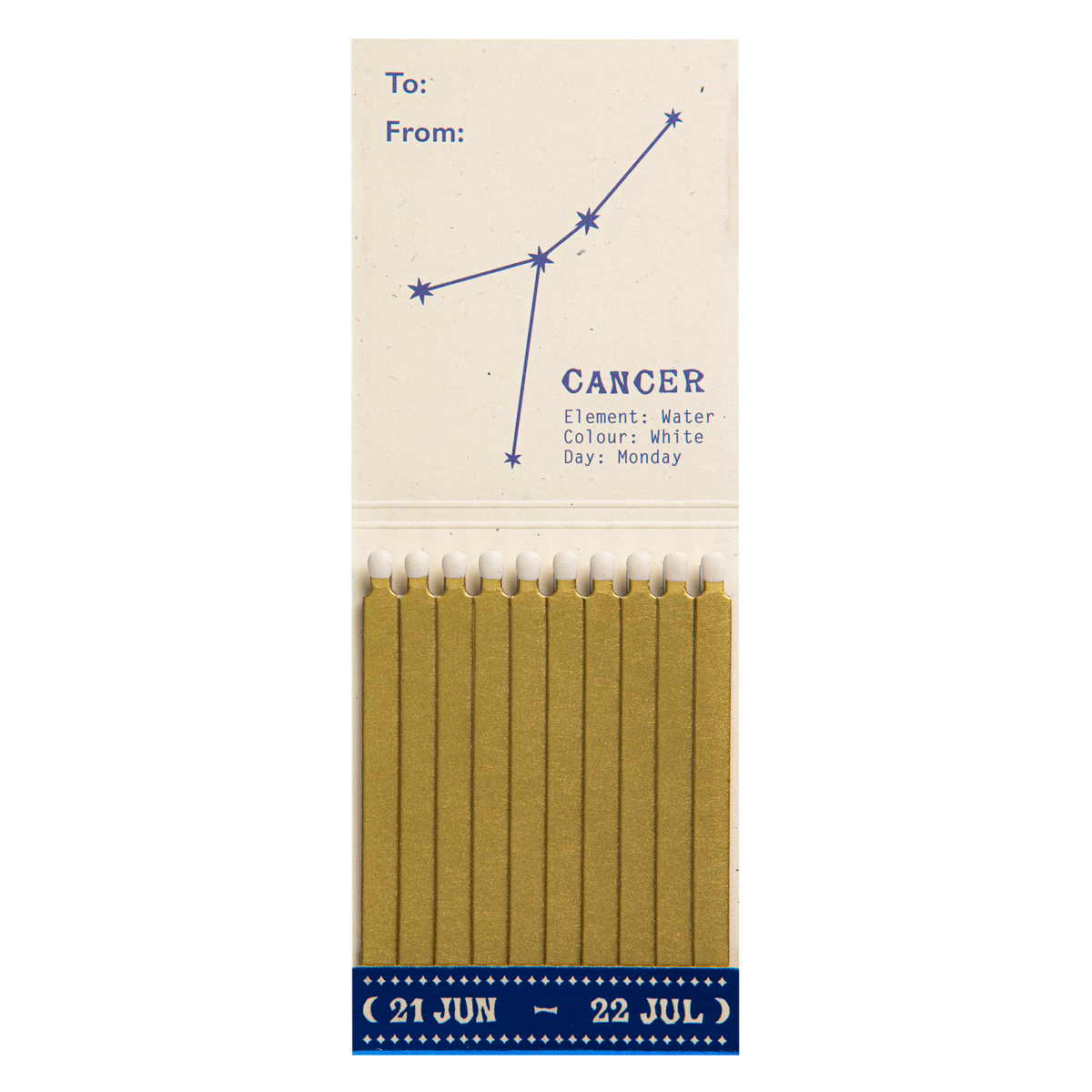 Cancer Zodiac Matchbook
