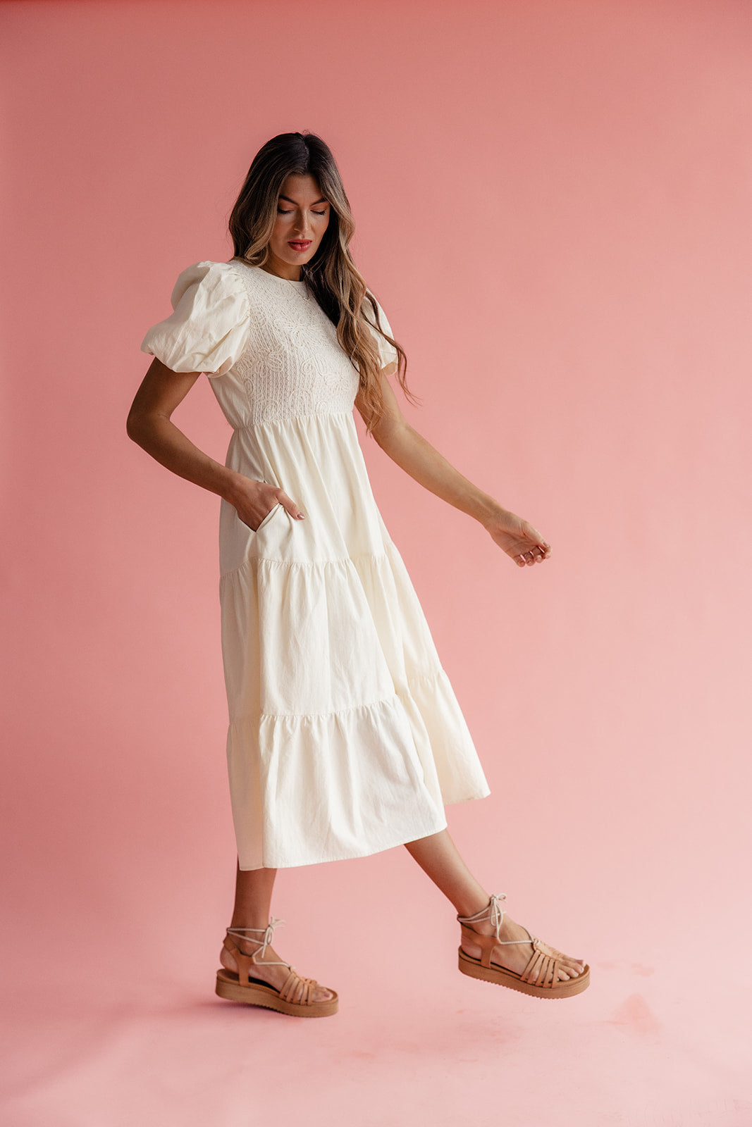Ma Cherie Embroidered Dress