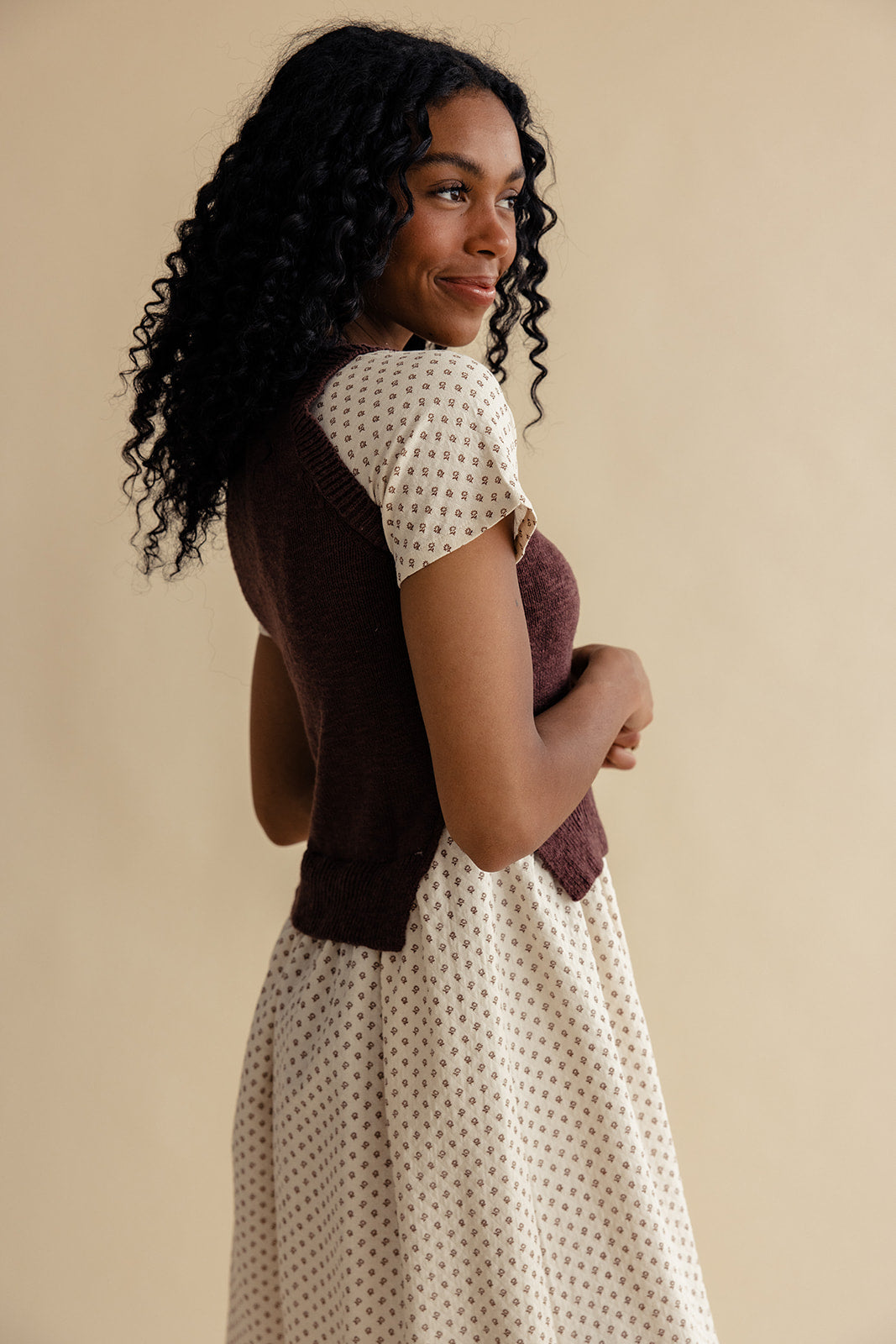 Dawn Breaks Sweater Vest Dress