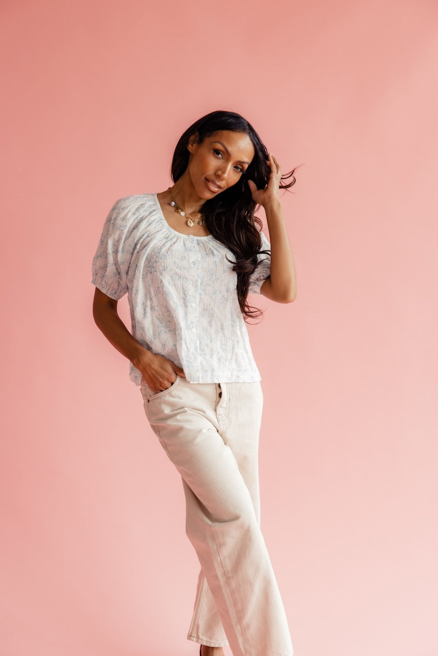 Vivian Button Blouse