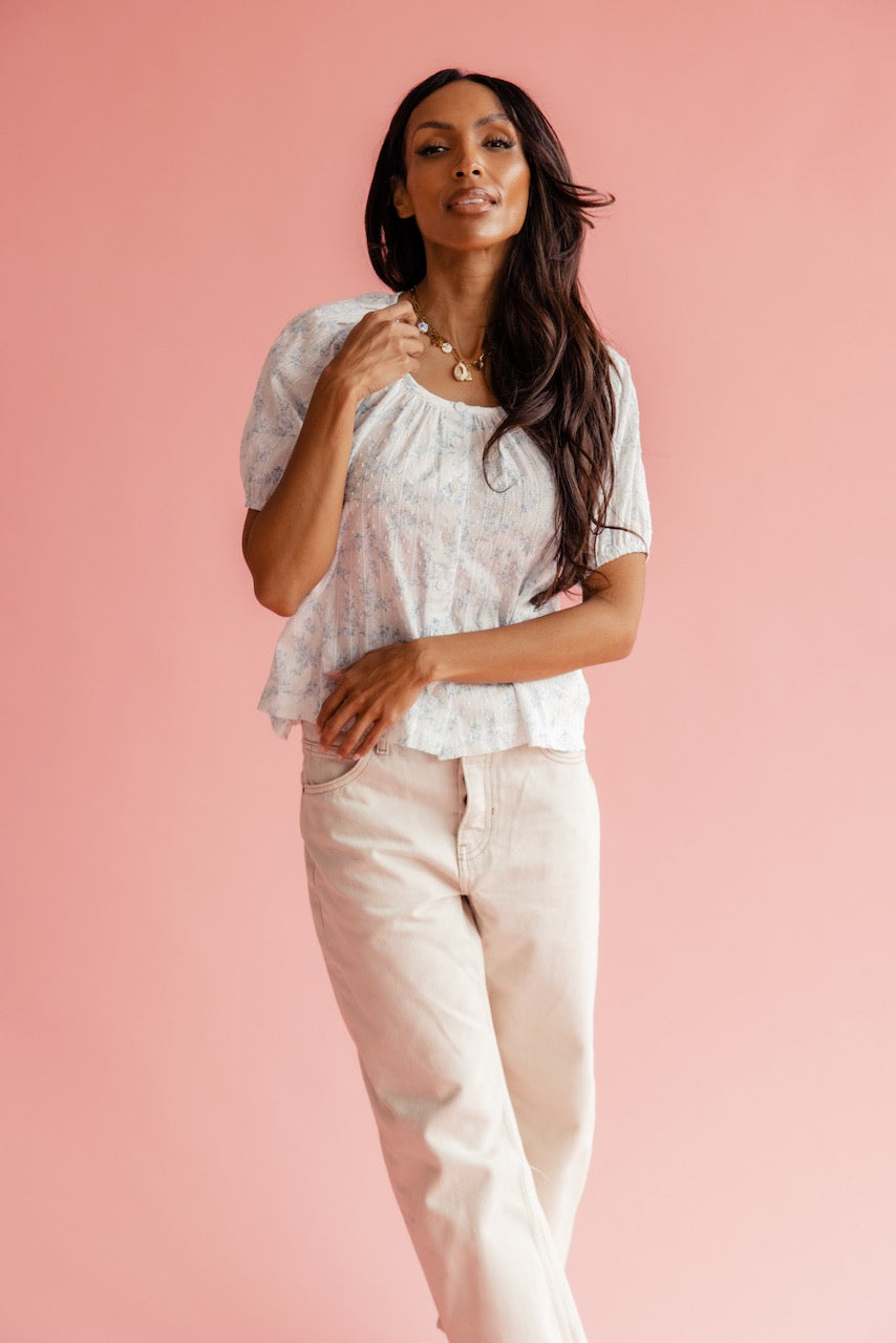 Vivian Button Blouse