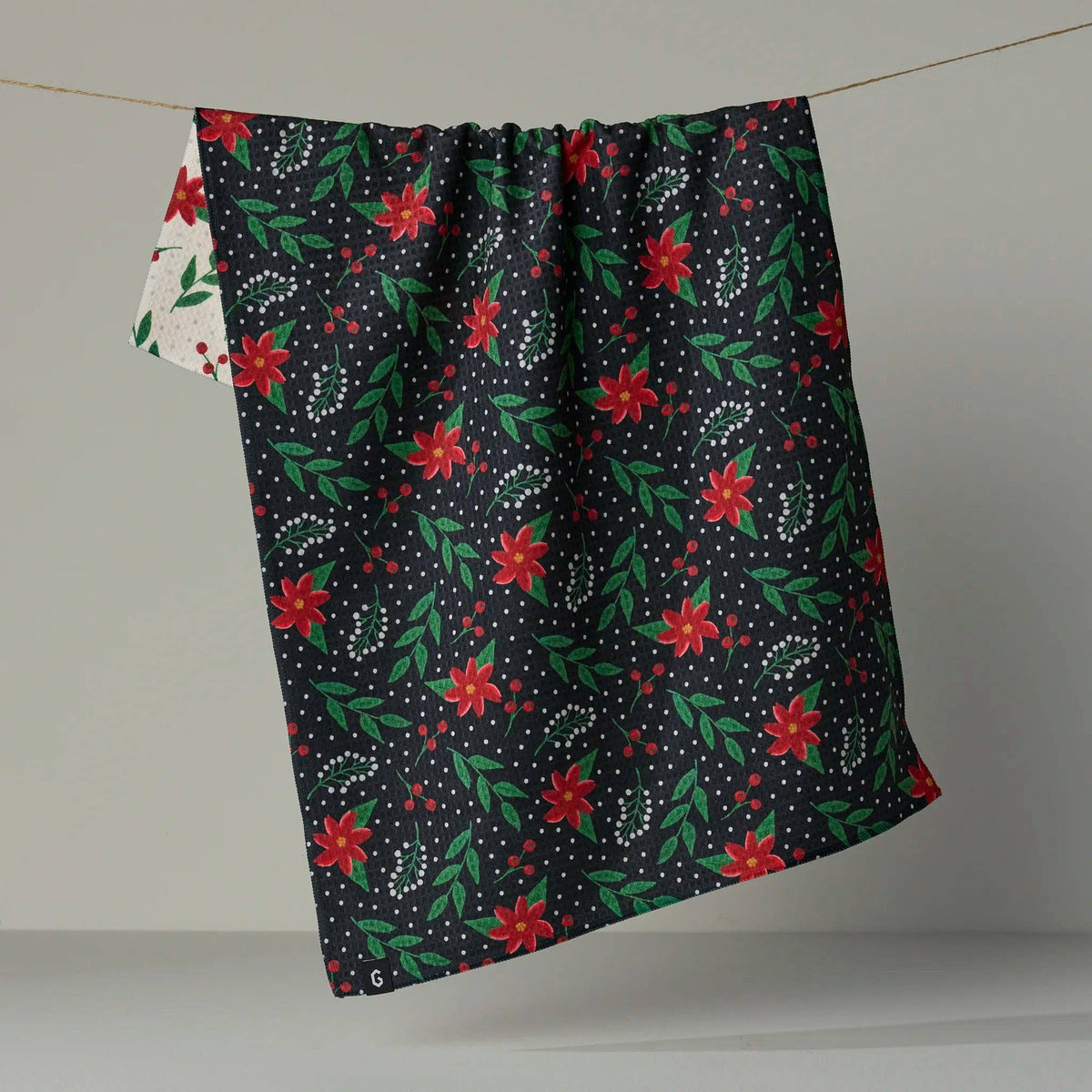Winter Bloom Luxe Kitchen Towel