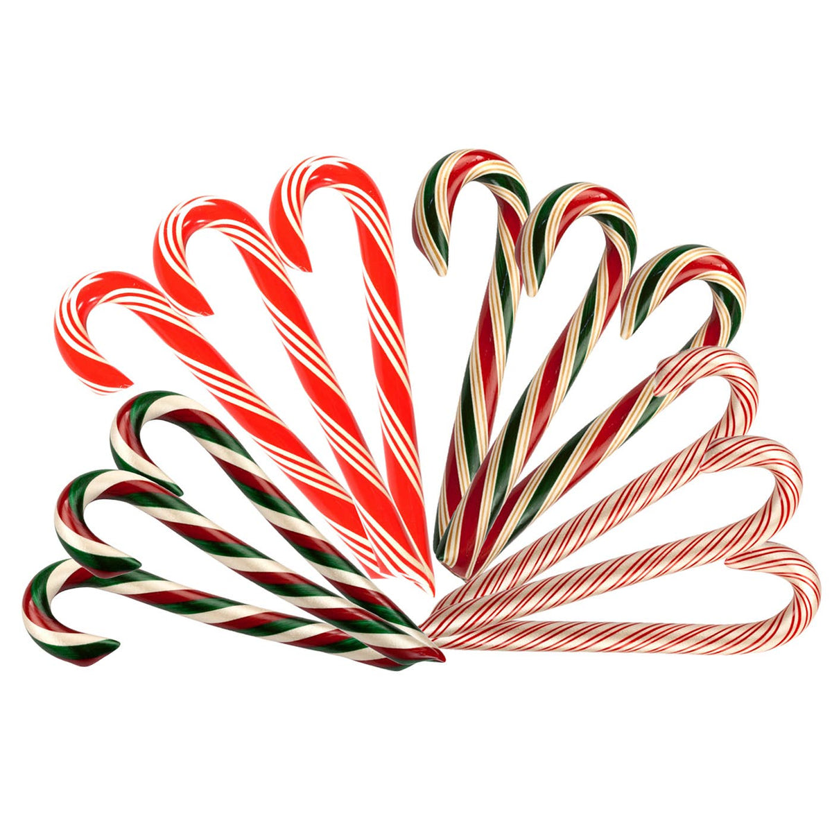 Hand-Spun Jumbo Candy Cane - Spearmint / Wintergreen