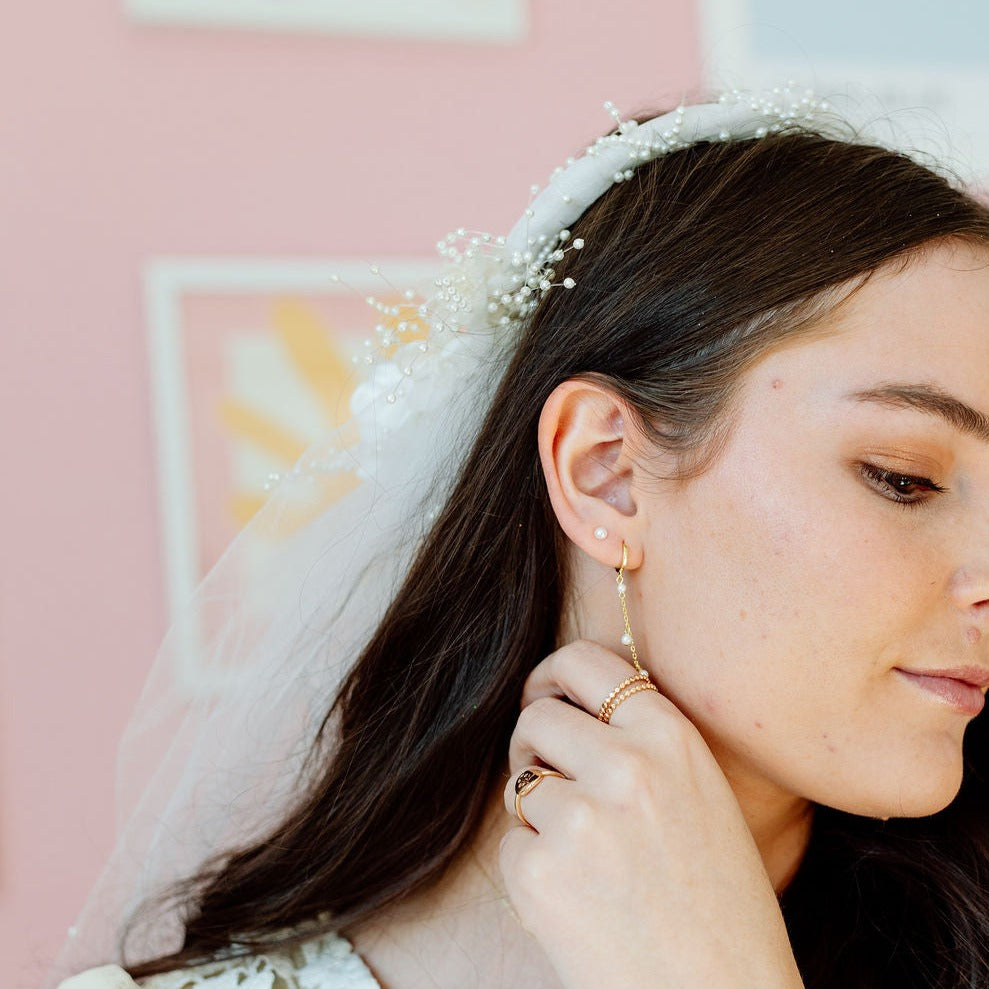 Sailor Pearl Studs - Mauve Jewelry Co.