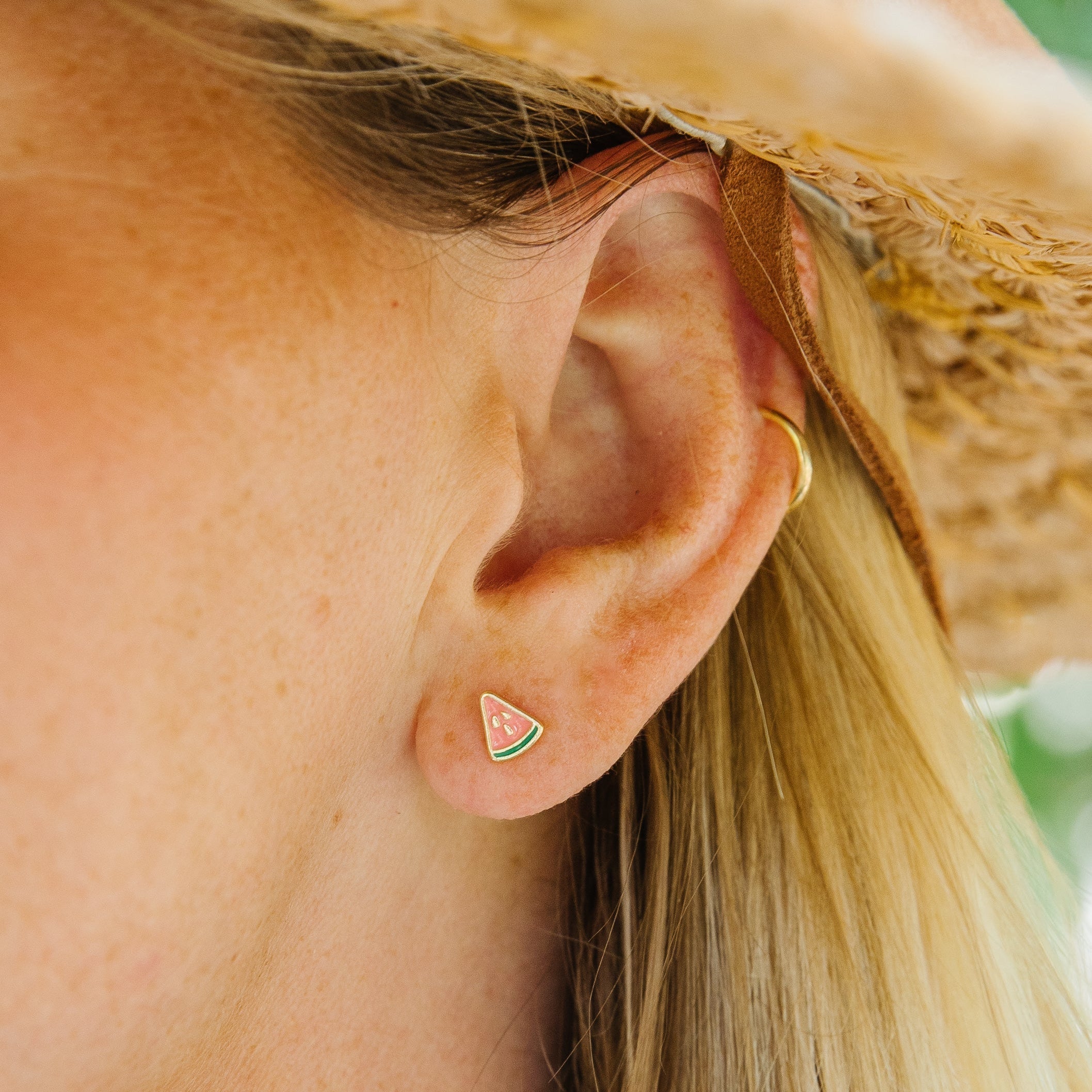 Watermelon Slice Studs