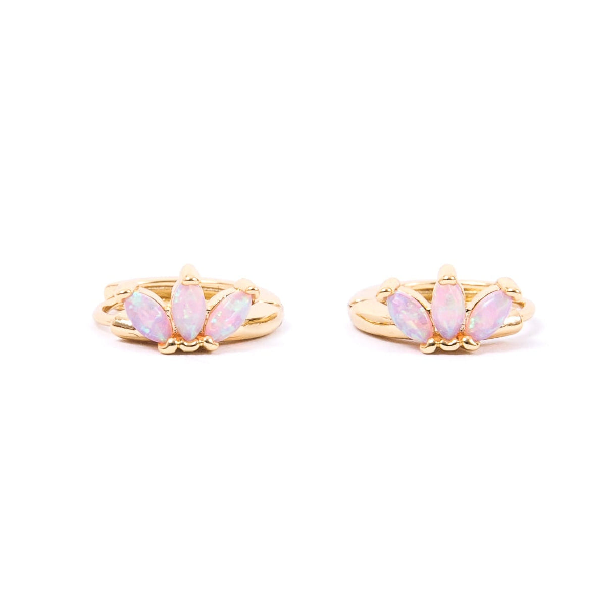 Pink Opalite Huggies