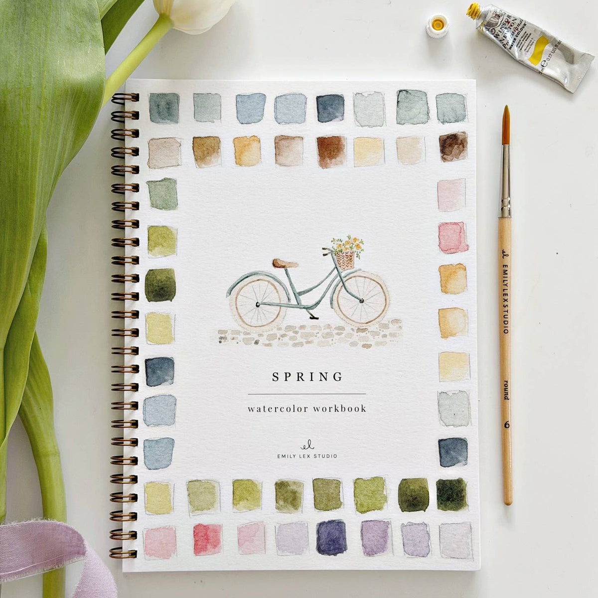 The Spring Watercolor Workbook provides just the right amount of instructions and relaxing fun to pick up a paintbrush to start watercoloring your favorite garden items today.

The idea for the Watercolor Workbooks started with kids in mind. Simple outlined sketches they could paint with watercolors just like with crayons in a coloring book.