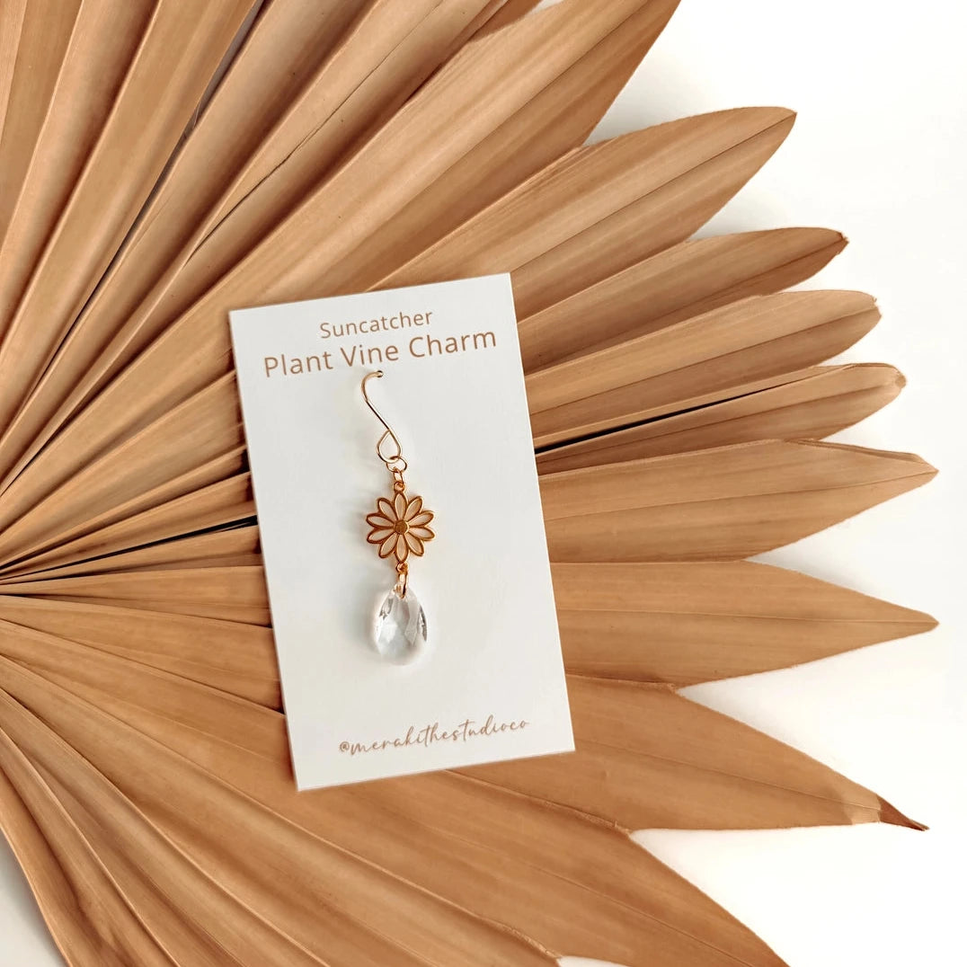 Plant Suncatcher Charm - Daisy