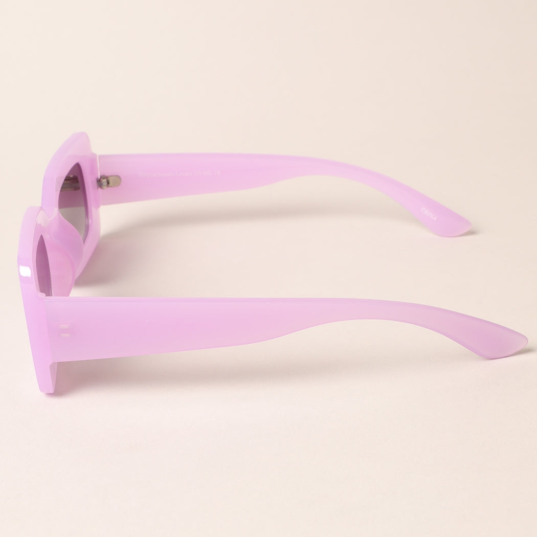 Women's Bold Rectangular Sunglasses - 7 Color Choices