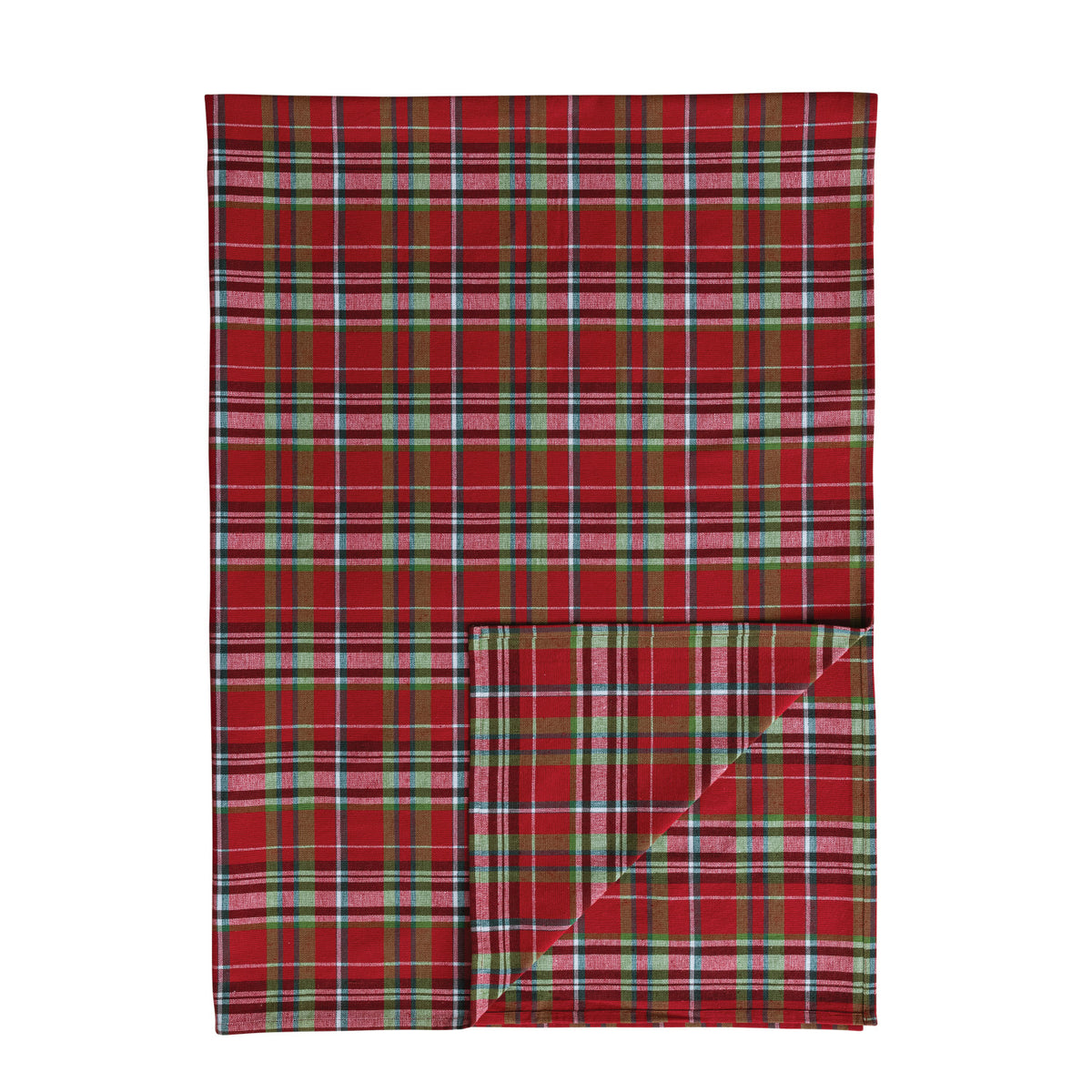 Classic Holiday Plaid Cotton Table Cloth