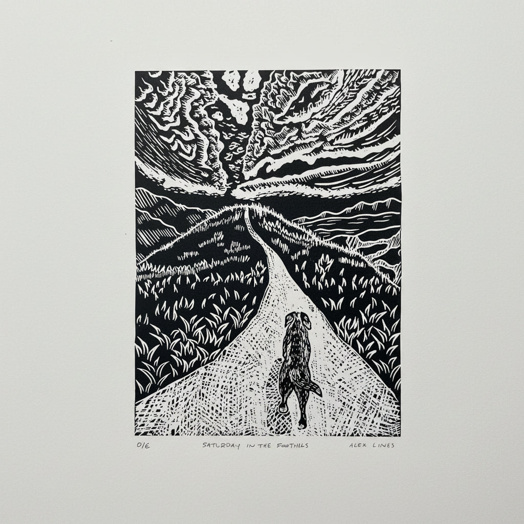 Saturday in the Foothills print