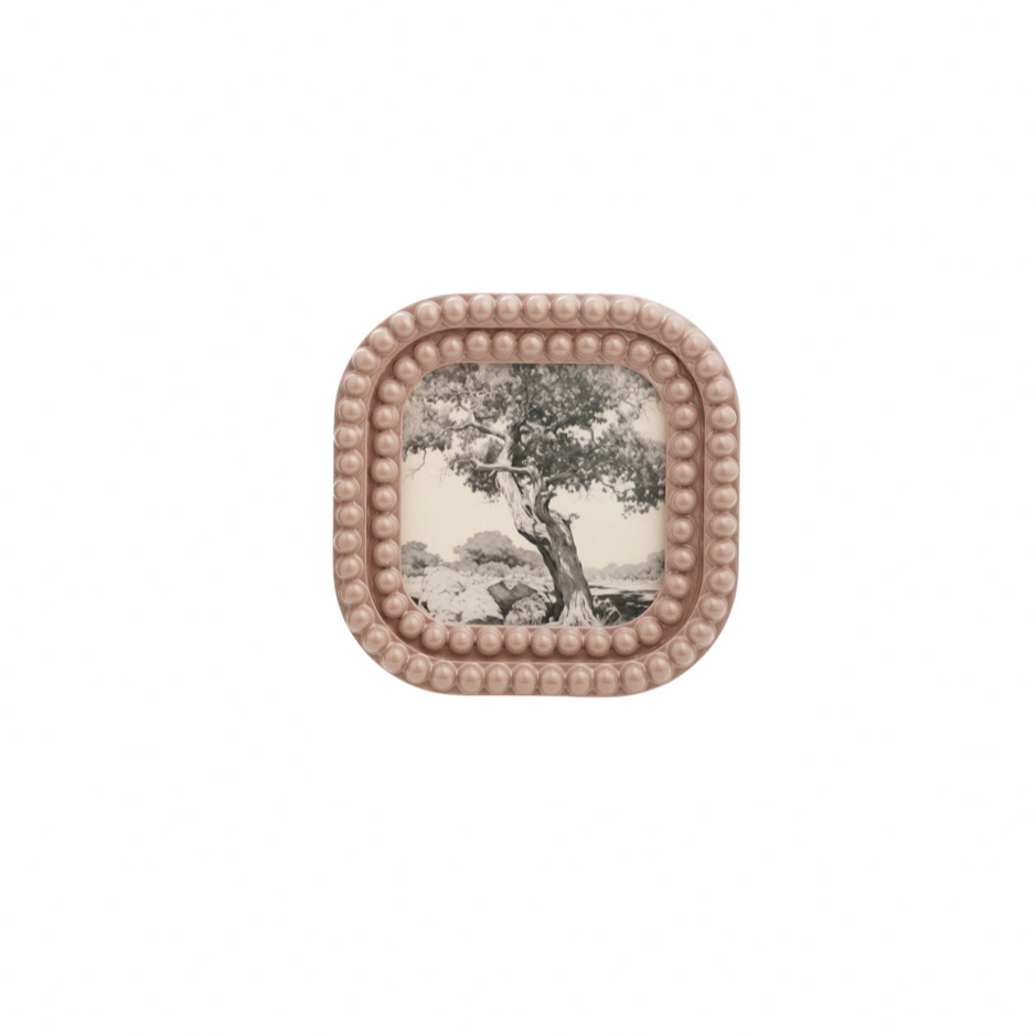 Resin Bobbin Photo Frame - Pink