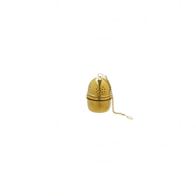 Gold decorative item on a white background round