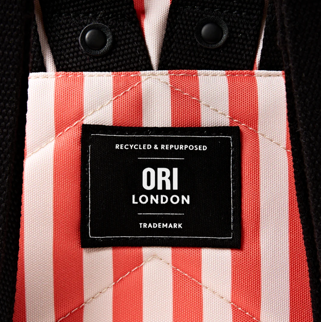 Bantry Backpack in Coral Stripe